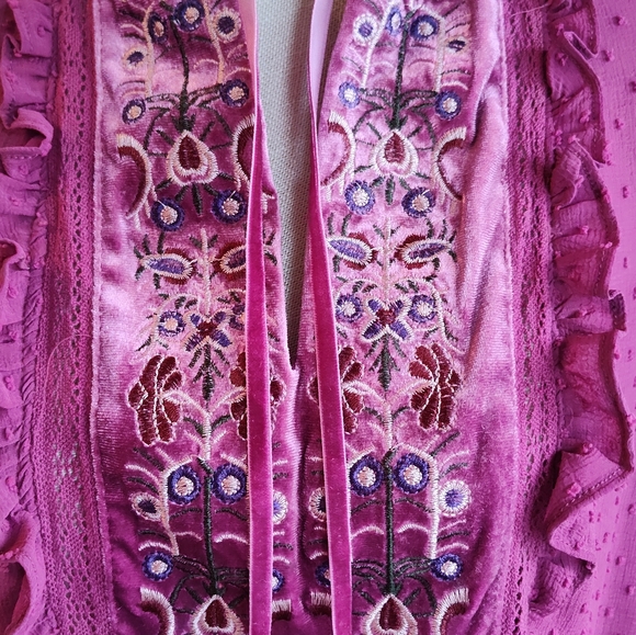 NWOT Raspberry Poplin CATO Tunic - sz Lg - Picture 5 of 6